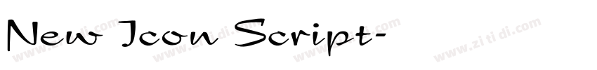 New Icon Script字体转换 New Icon Script字体转换